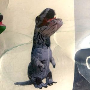 Kids Velociraptor Dinosaur Inflatable Costume